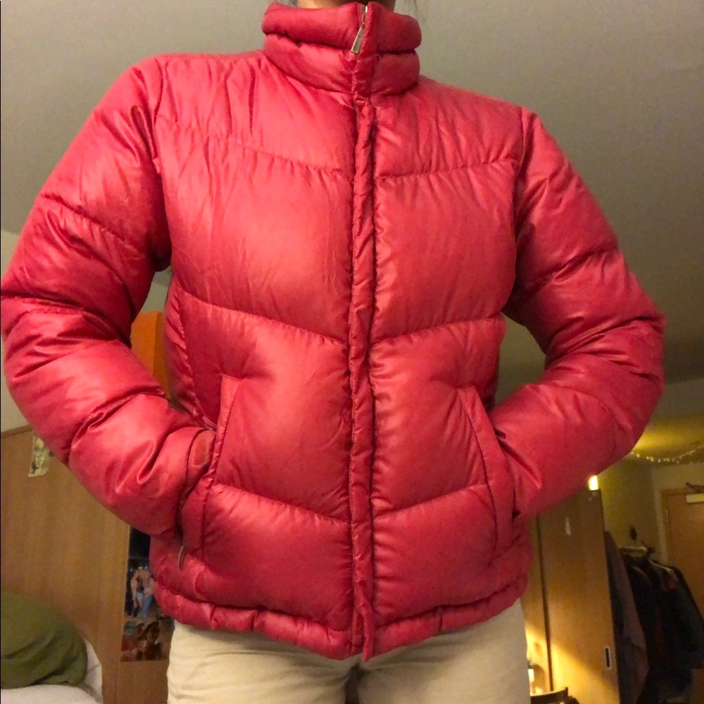 Red Columbia Puffer Jacket ❤️